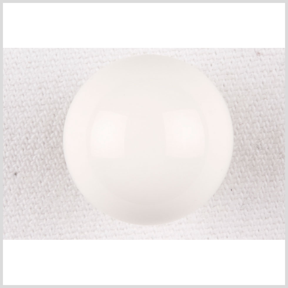 Off-White Plastic Button - 24L/15mm