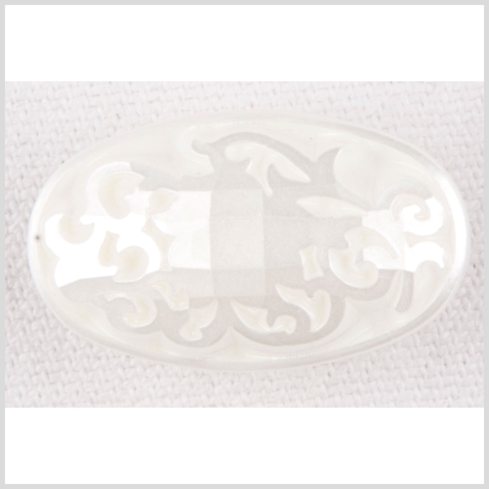 Off-White Plastic Button - 24L/15mm