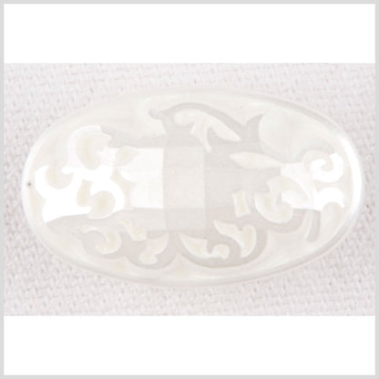 Off-White Plastic Button - 24L/15mm