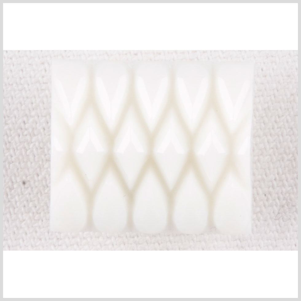 White Plastic Button - 24L/15mm