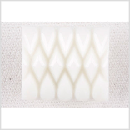 White Plastic Button - 24L/15mm