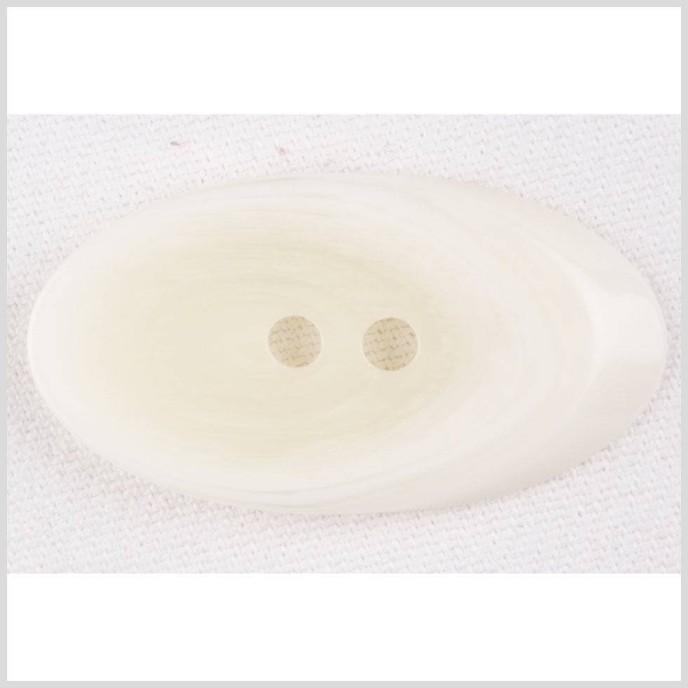 Ivory Plastic Button - 54L/34mm