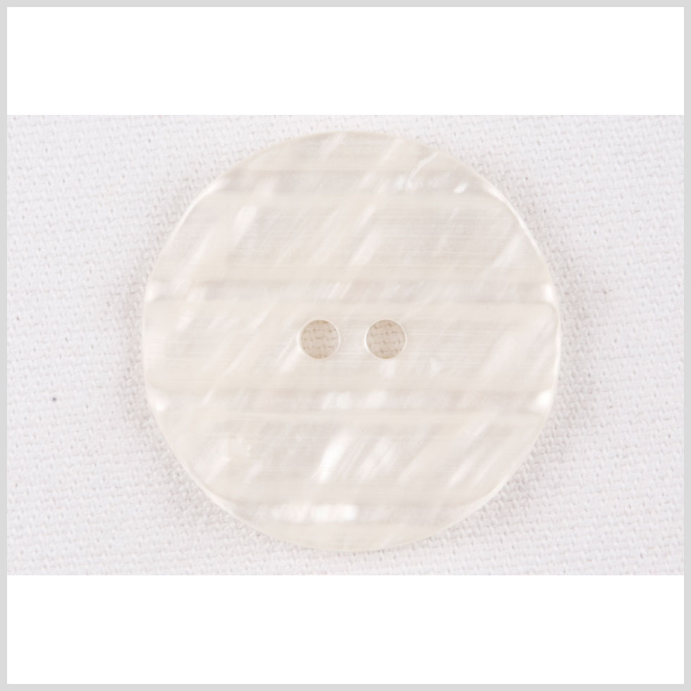 Ivory Plastic Button - 40L/25mm