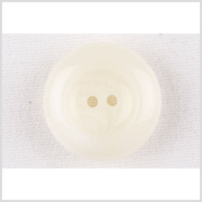 Plastic 2-Hole Button - 40L/25.5mm - Ivory Rolled Rim