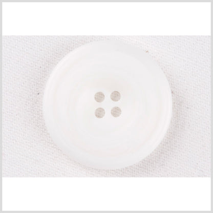 White Plastic Button - 48L/30.5mm