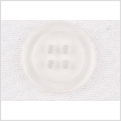 Clear White Plastic Button - 40L/25mm