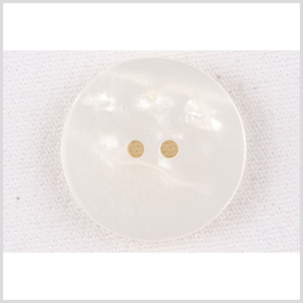 Ivory Plastic Button - 28L/18mm