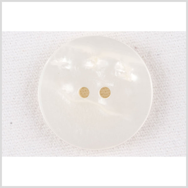 Ivory Plastic Button - 28L/18mm