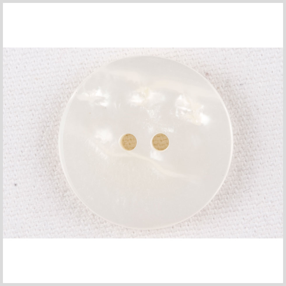 Ivory Plastic Button - 36L/23mm