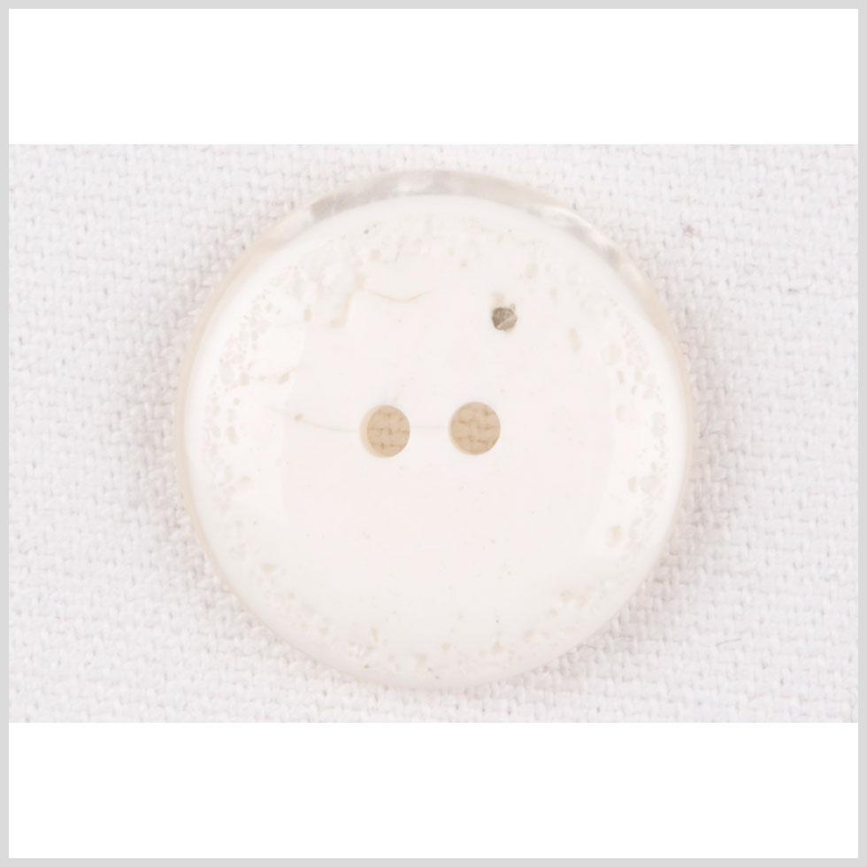 Ivory Plastic Button - 28L/18mm