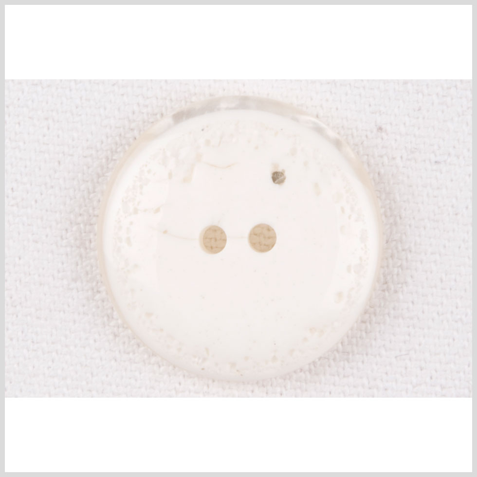 Ivory Plastic Button - 36L/23mm