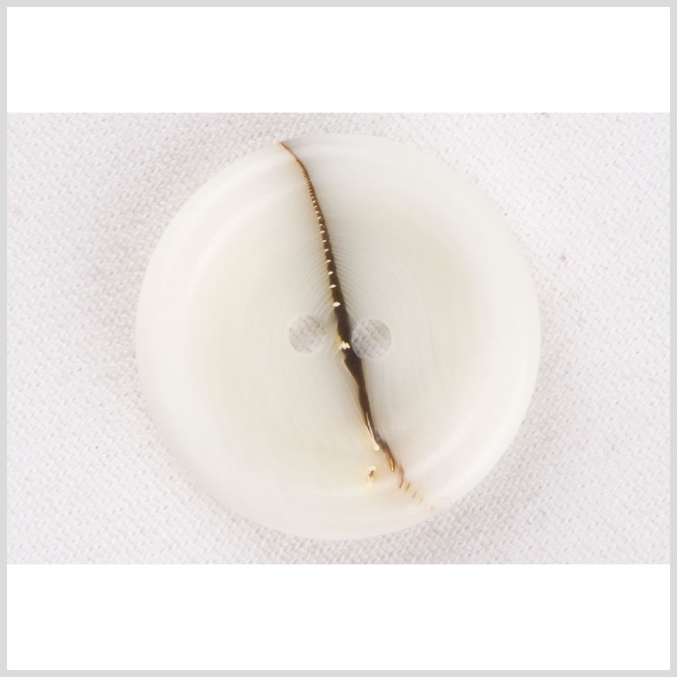 Ivory Plastic Button - 48L/30.5mm