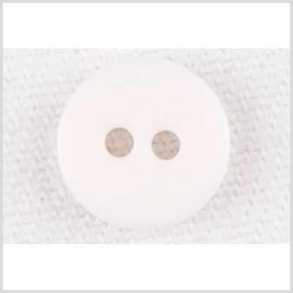 White Plastic Button - 16L/10mm