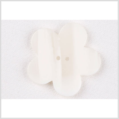 White Plastic Button - 54L/34mm