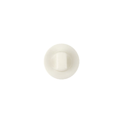 Ivory/Silver Plastic Button - 18L/11.5mm Detail