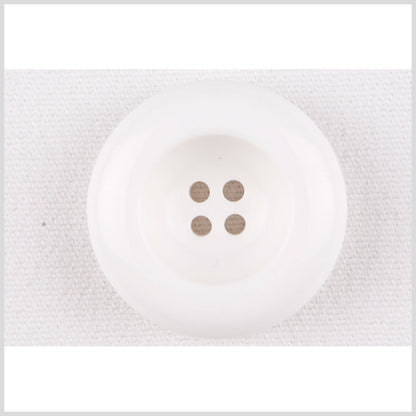White Plastic Button - 40L/25mm
