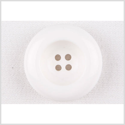 White Plastic Button - 44L/28mm