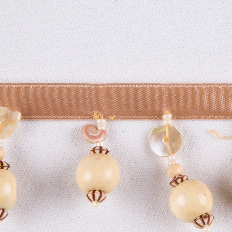 Natural Beaded Fringe - Detail