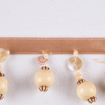 Natural Beaded Fringe - Detail