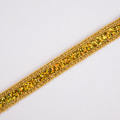 Gold Fancy Sequin Trim - 0.5