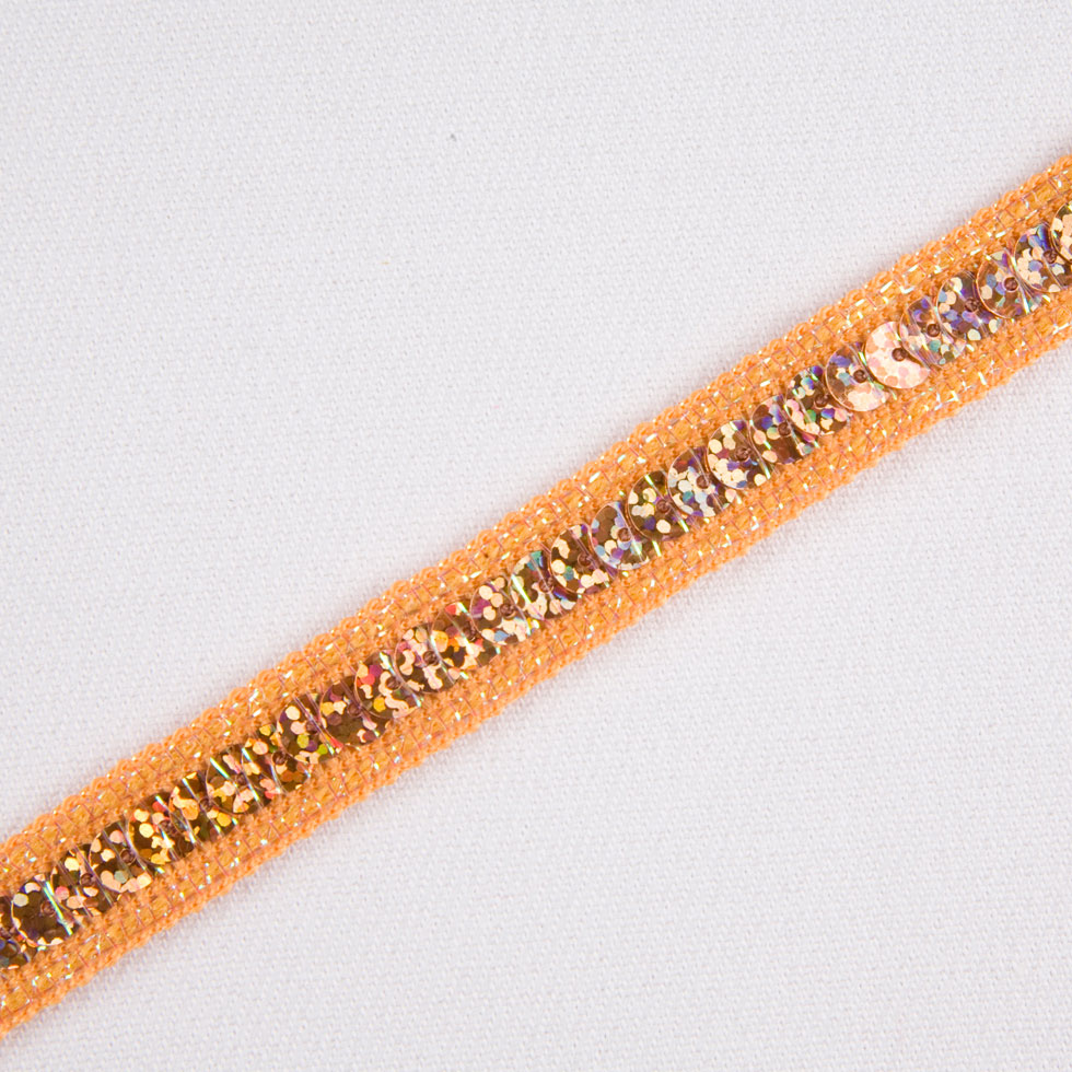 Soft Gold Fancy Sequin Trim