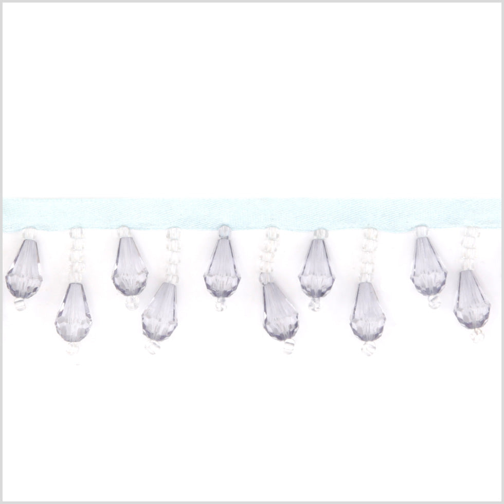 Light Blue Teardrop Fringe