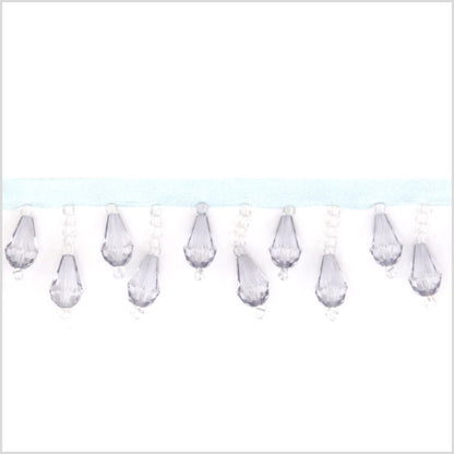 Light Blue Teardrop Fringe