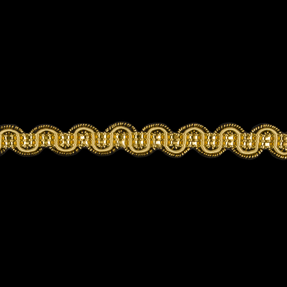 3/8&amp;quot; Antique Gold Metallic Braid - Detail