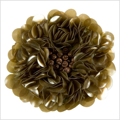 2.75 Matte Olive Fancy Applique