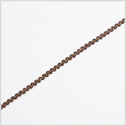 Chocolate/Gold Metallic Braid