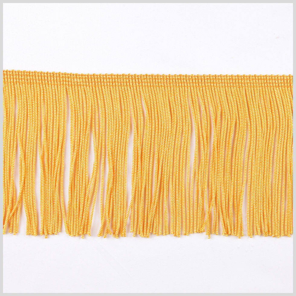 4 Yellow Chainette Fringe