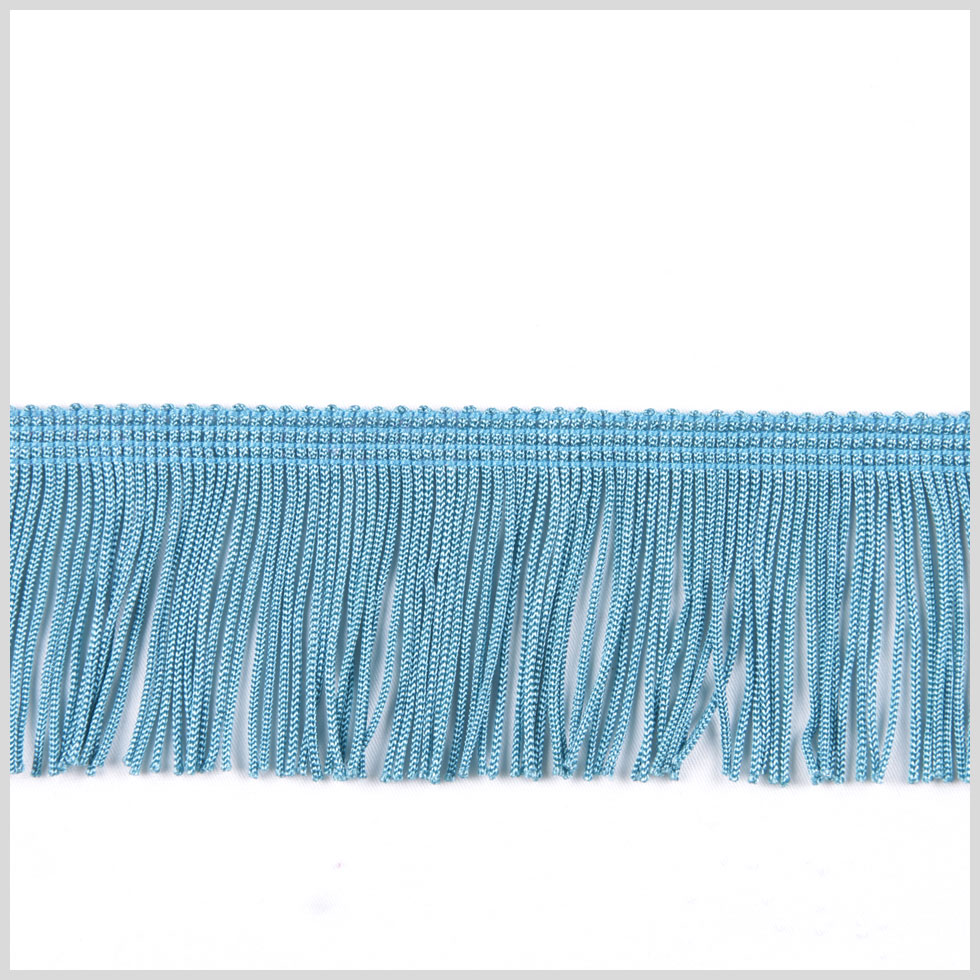 Turquoise Chainette Fringe - 2"