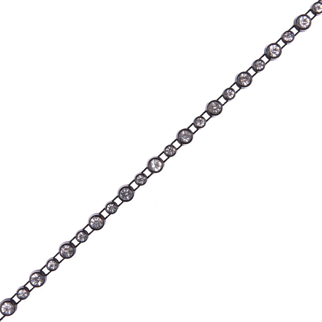 Black/Crystal Plastic & Glass