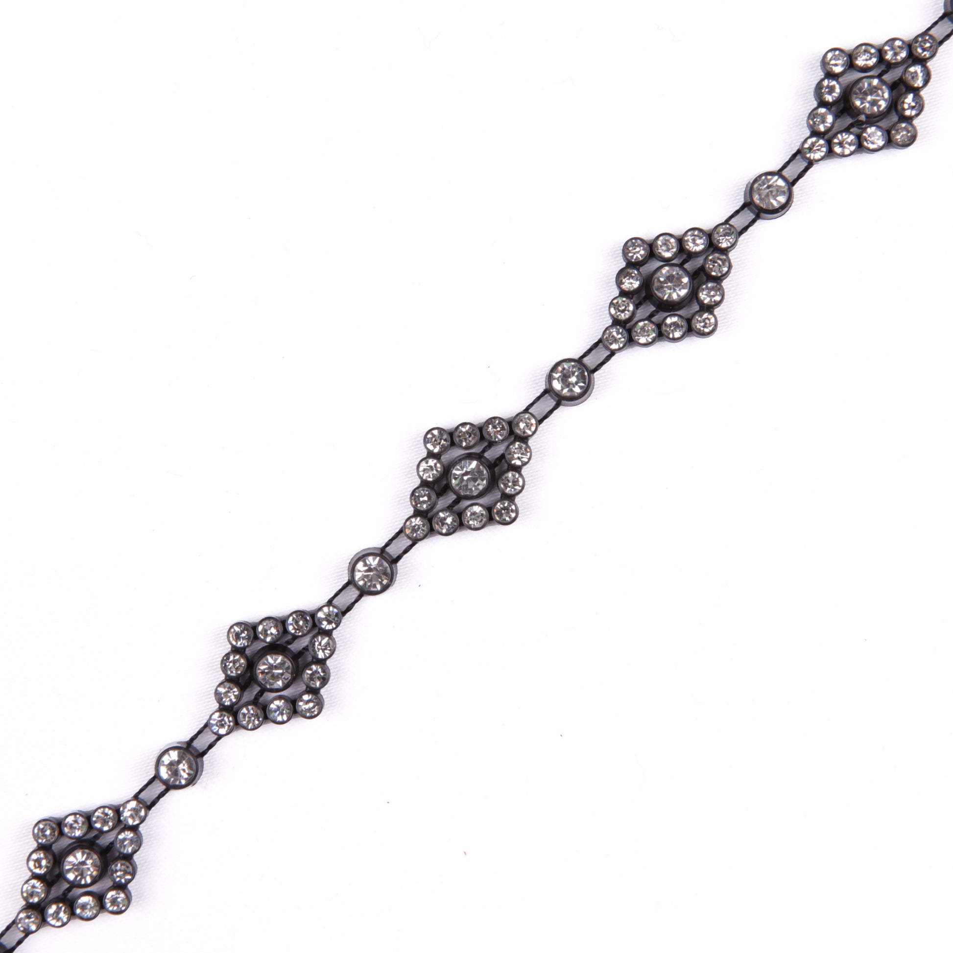 Black/Crystal Plastic & Glass