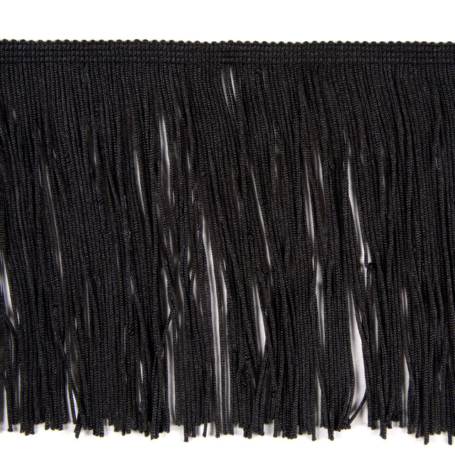 12 Black Chainette Fringe