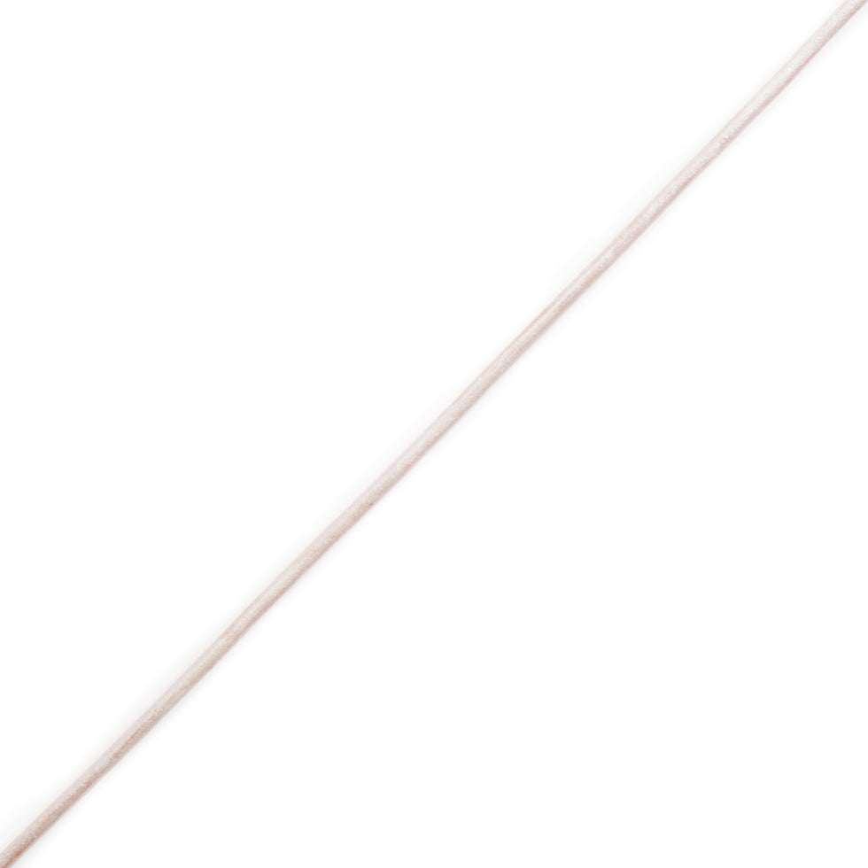 Metallic Silver Leather Cord