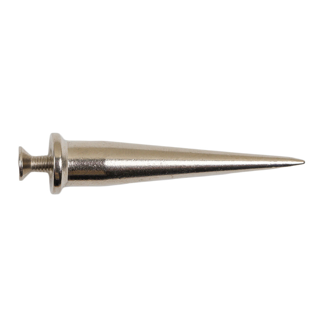 Nickel Thin Cone Spike with Screw - 2.125&amp;quot;
