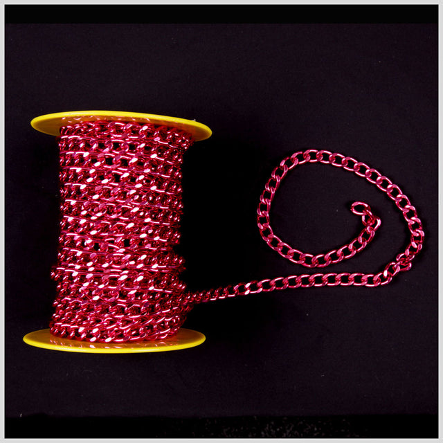 Red Aluminum Metal Chain