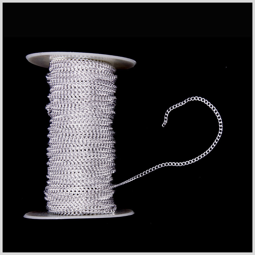 3/16 Silver Aluminum Metal Chain