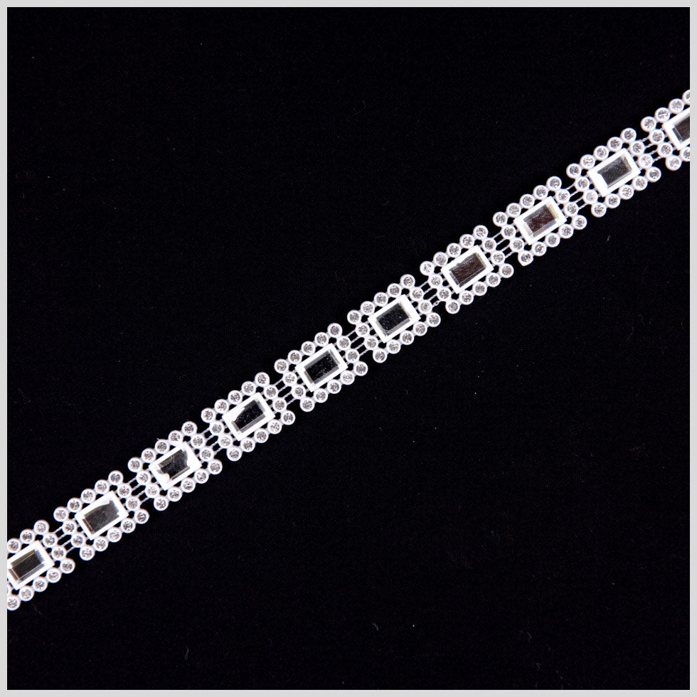 2.2mm White/Crystal Plastic &amp; Glass