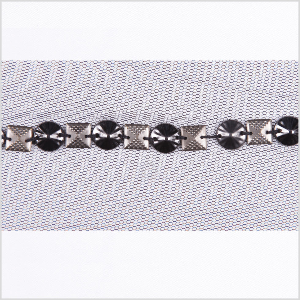 Nail Head Black/Gunmetal Trim 0.375