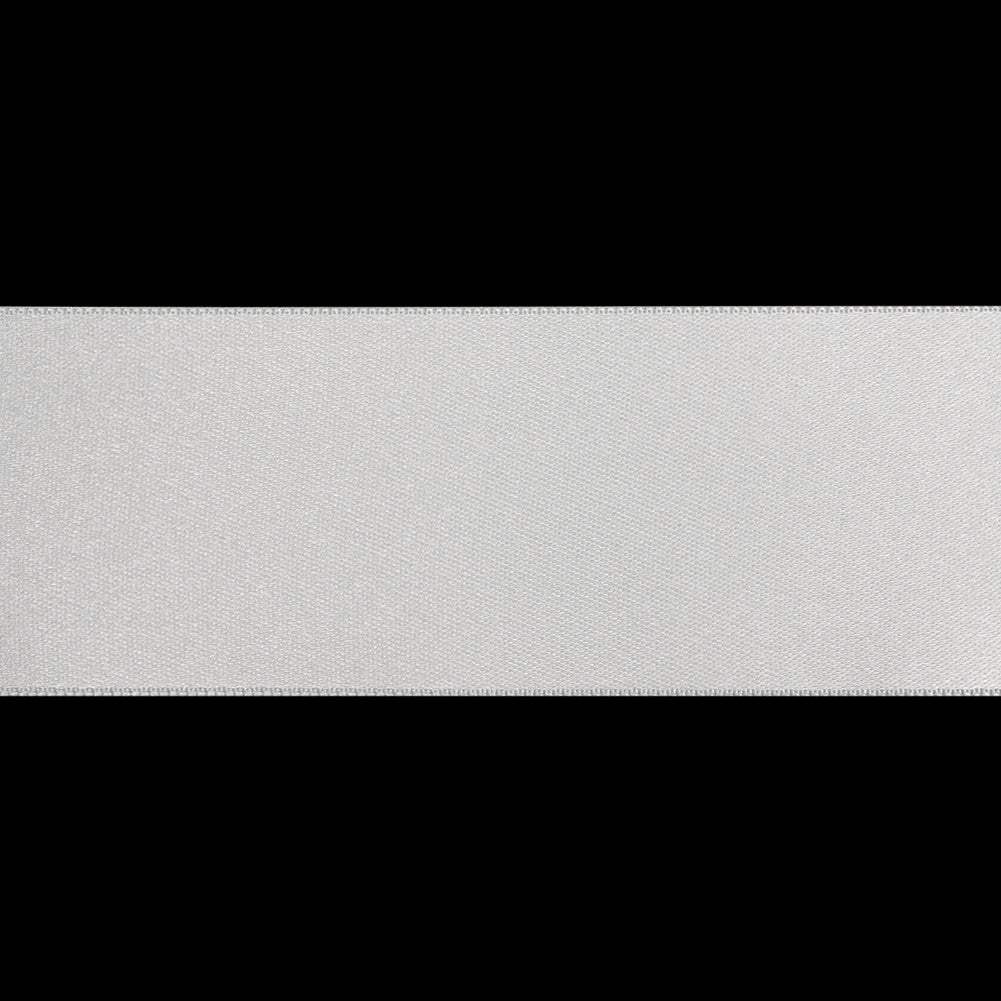 1.5" Off-White Double Face French Satin Ribbon Folded
