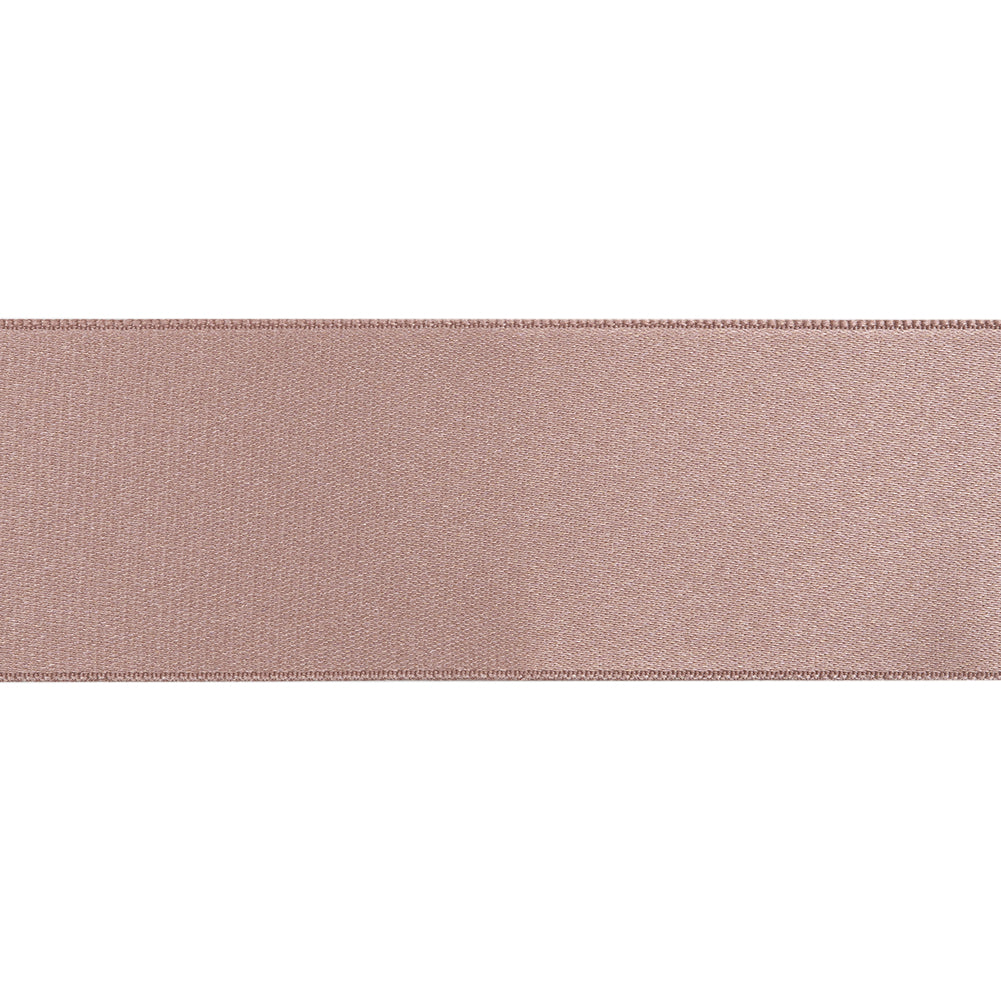 1.5" Dusty Rose Double Face French Satin Ribbon Folded