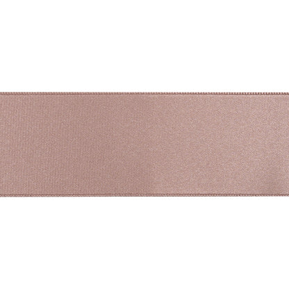 1.5" Dusty Rose Double Face French Satin Ribbon Folded