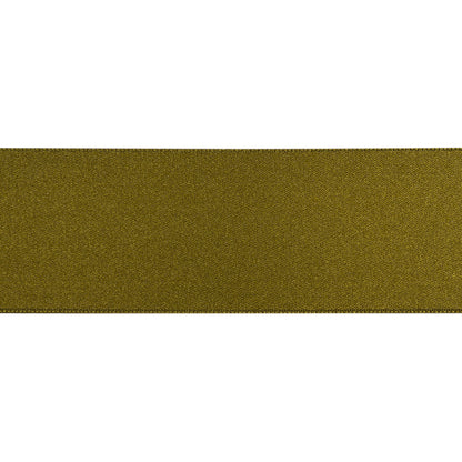 1.5" Sage Double Face French Satin Ribbon Folded