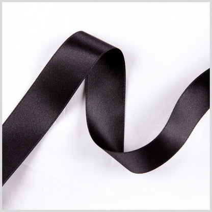 1.5 Black Double Face French Satin Ribbon