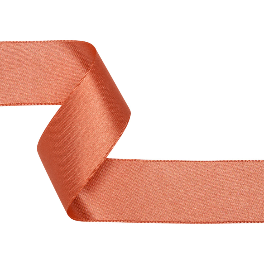 1.5" Peach Double Face French Satin Ribbon