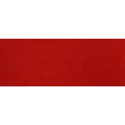 1.5" Garnet Double Face French Satin Ribbon Folded