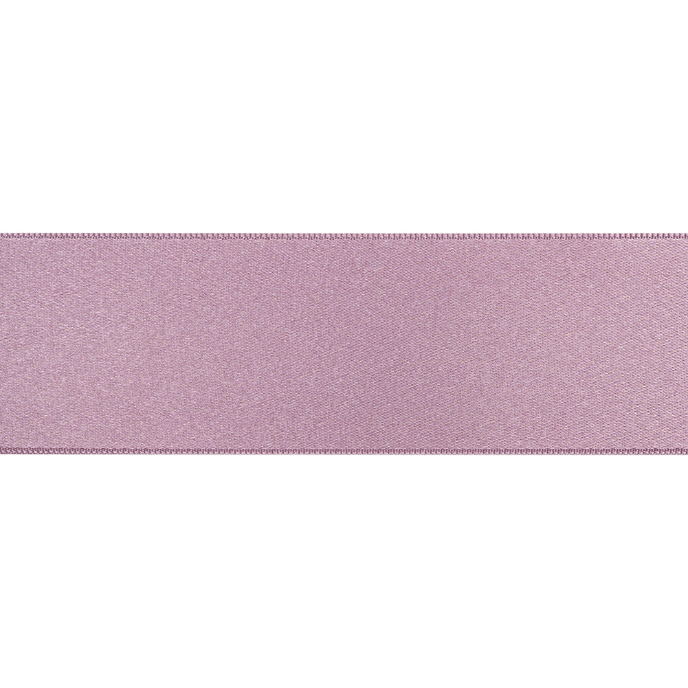 1.5" Mauve Double Face French Satin Ribbon Folded