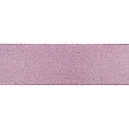 1.5" Mauve Double Face French Satin Ribbon Folded